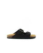 Sandales en cuir nubuck Alberto noires
