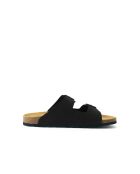 Sandales en cuir nubuck Alberto noires
