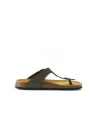 Sandales en cuir nubuck David grises