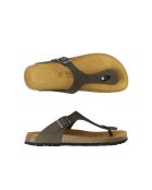 Sandales en cuir nubuck David grises