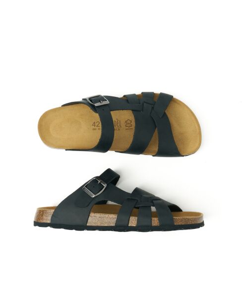 Sandales en cuir Alvaro noires