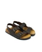 Sandales en cuir Carlos brun foncé
