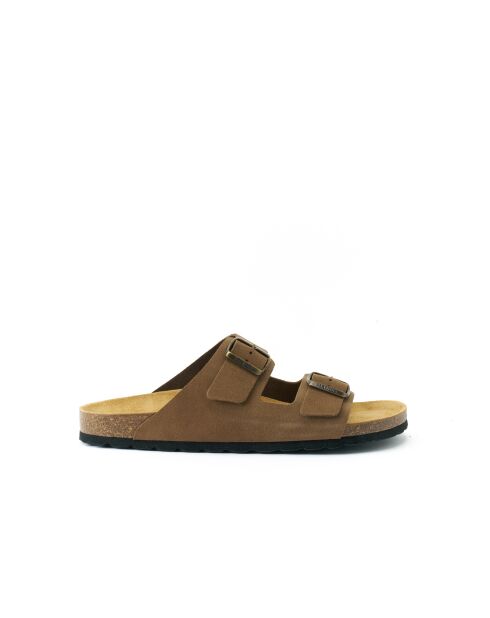 Sandales en daim Alberto brunes