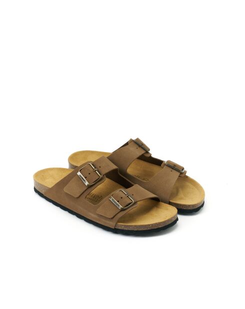 Sandales en daim Alberto brunes