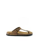 Sandales en daim David brunes