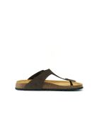 Sandales en cuir nubuck David brun foncé