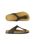 Sandales en cuir nubuck David brun foncé