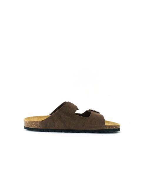 Sandales en daim Alberto brunes