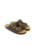 Sandales en cuir nubuck Alberto brunes