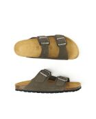 Sandales en cuir nubuck Alberto brunes