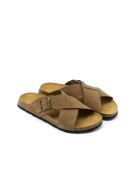 Sandales en daim Ramon brunes