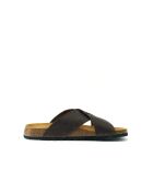 Sandales en cuir Ramon brun foncé