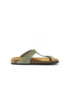 Sandales en cuir nubuck David vertes
