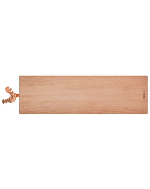 Planche à découper Salami en bois de hêtre naturel - 40x11x2cm