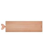 Planche à découper Salami bois de hêtre naturel - 40x11x2cm