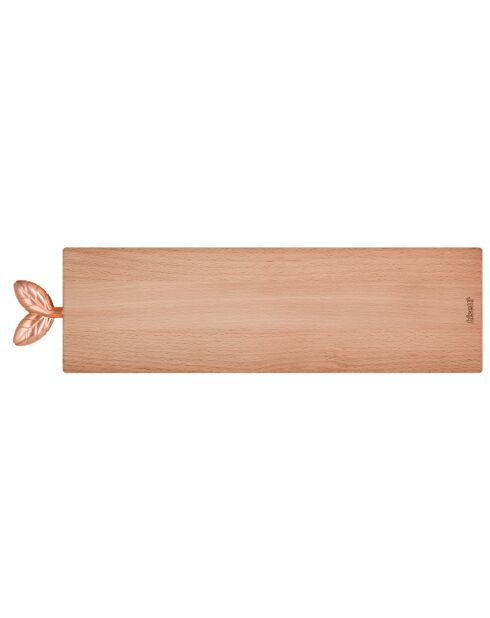 Planche à découper Salami bois de hêtre naturel - 40x11x2cm