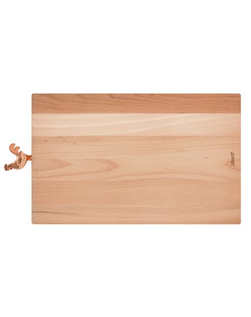 Planche à découper en bois de hêtre naturel - 40x23x2cm