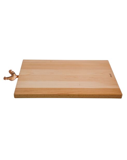 Planche à découper en bois de hêtre naturel - 40x23x2cm