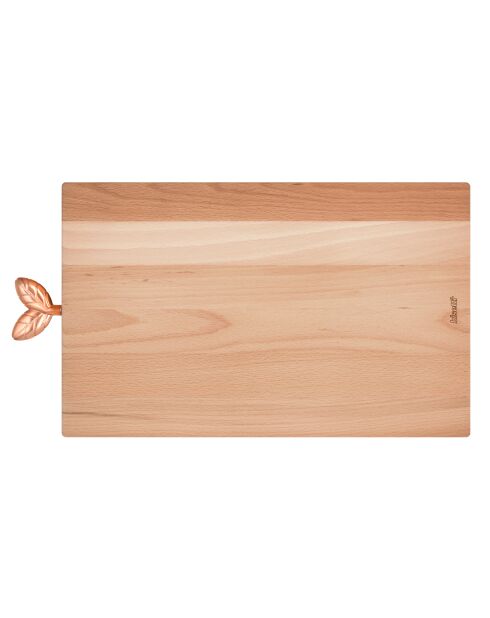 Planche à découper en bois de hêtre naturel - 40x23x2cm