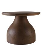 Table basse ronde en béton marron - D.52cm