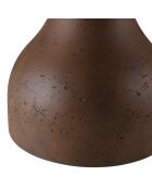Table basse ronde en béton marron - D.52cm