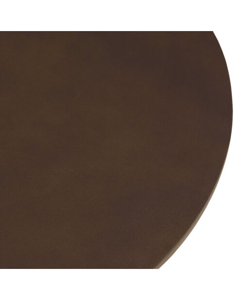 Table basse ronde en béton marron - D.52cm