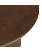 Table basse ronde en béton marron - D.70cm