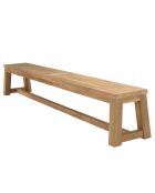 KALLY - Banc de jardin 270x35cm en teck recyclé couleur naturelle