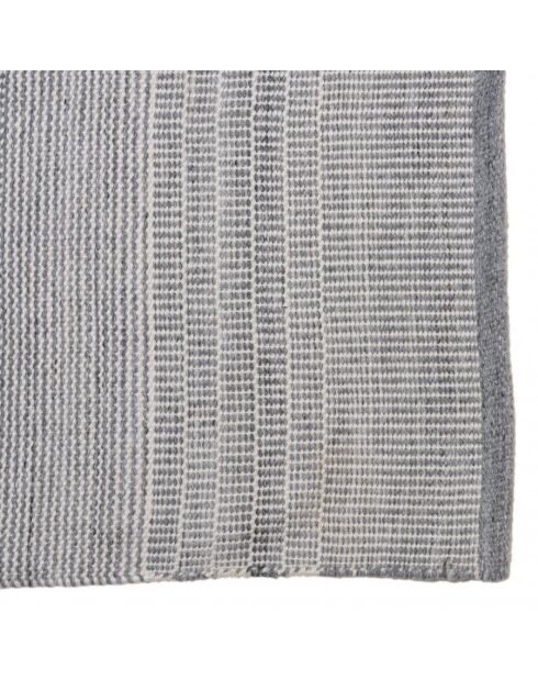QUENTIN - Tapis d'extérieur rect  gris/blanc - 160x230cm