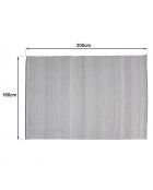 QUENTIN - Tapis d'extérieur rect  gris/blanc - 160x230cm