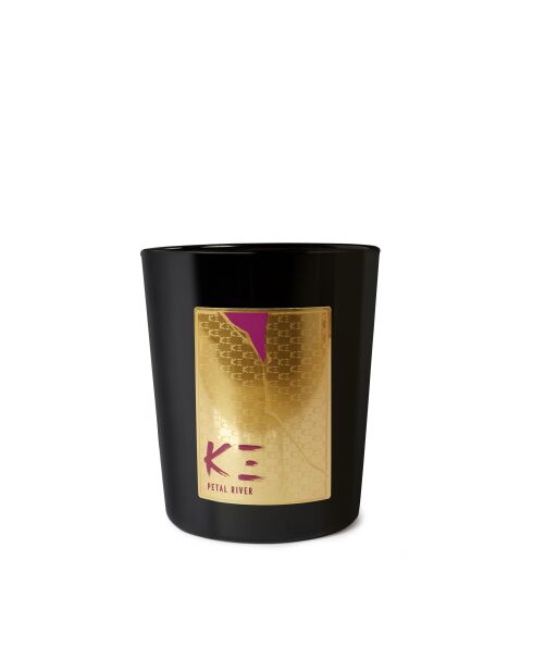 Bougie Petal River noire - 200 g