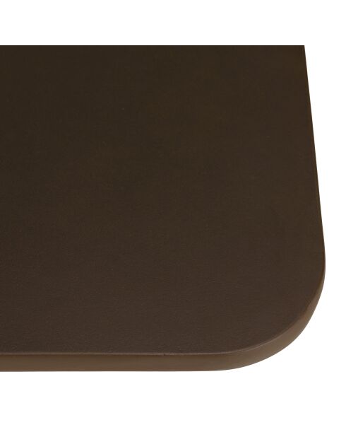 Banc effet béton pied en bois d'acacia marron - 200x40x44,5 cm