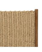VICTOIRE - Lot de 2 chaises pliantes acacia huilé et rotin synthétique