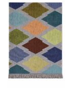 Plaid Daiya Shoru bleu - 150x200 cm