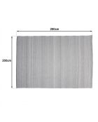 QUENTIN - Tapis d'extérieur rect  gris/blanc - 200x290cm