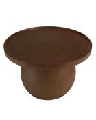 Table d'appoint ronde en béton marron - D.45cm