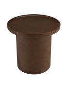 Table d'appoint ronde en béton marron - D.36cm