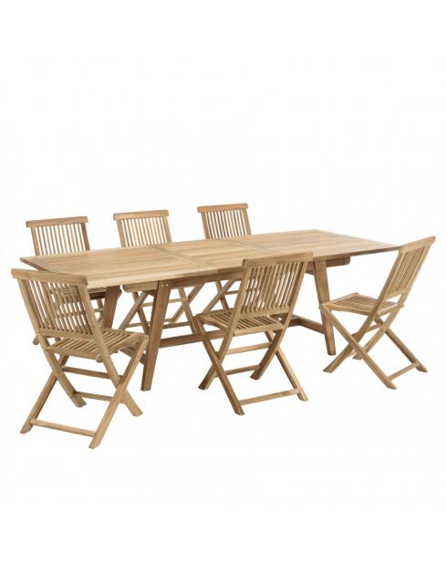 Salon de jardin en teck 8/10 pers. Harris