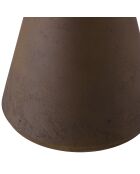 Table d'appoint ronde en béton marron - D.40cm