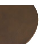 Table d'appoint ronde en béton marron - D.40cm
