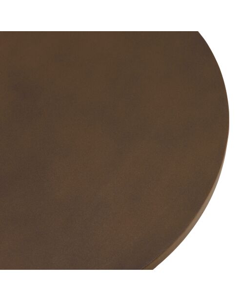 Table d'appoint ronde en béton marron - D.40cm