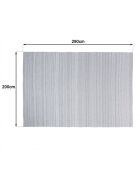 QUENTIN - Tapis d'extérieur rect  gris chiné - 200x290cm