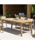 CELESTIN - Table à manger de jardin en acacia 200x95cm