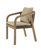 CELESTIN - Lot de 2 fauteuils acacia/cordage synthétique
