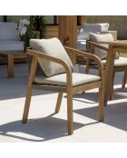 CELESTIN - Lot de 2 fauteuils acacia/cordage synthétique