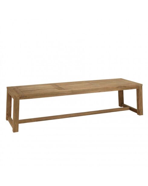 KALLY - Table à manger jardin 300x95cm teck recyclé couleur naturelle
