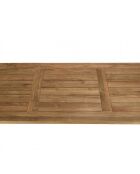 KALLY - Table à manger jardin 300x95cm teck recyclé couleur naturelle