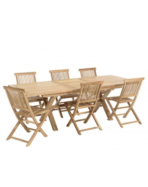 Salon de jardin en teck 8/10 pers. Harris