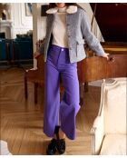 Manteau court coupe droite Nattie gris