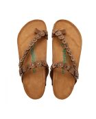 Sandales en cuir Ilva sables
